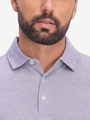 Comfy Breathable Pin-Stripe Golf Polos