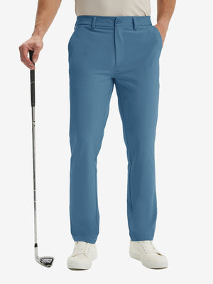 Water Repellent Classic Fit Flat Front Golf Dress Pants