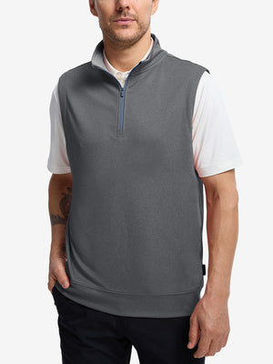 Lightweight Sleeveless Quarter Zip Golf Vest
