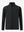 Water-resistant zip up golf jacket in black, clean 3D front view highlighting sleek design.