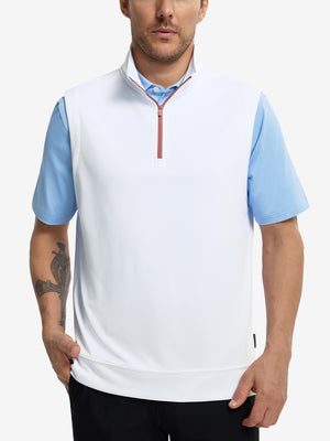 Lightweight Sleeveless Quarter Zip Golf Vest
