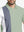 Front half-body view from nose to chest of model wearing CANARY GREEN Moisture Wicking Color Block Polo Shirt.