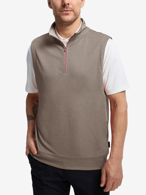 Lightweight Sleeveless Quarter Zip Golf Vest