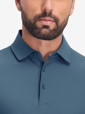 Polos de golf con cuello y textura de gofre Dry Fit