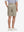 Back lower body in khaki grey boys lightweight dry fit flat front golf shorts