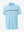 3D view of LIGHT BLUE Stylish Chest Print Snap Polo showing design and fit