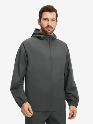 Waterproof Lightweight Rain Jacket with Hood