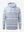 Front 3D view of trendy print fleece hoodies, clean silhouette in modern christmas snowflake design