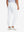 Lightweight Ankle-Zip Sweatpants with 4 Pockets in white, front lower body fit view