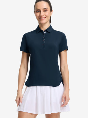Women’s 5 Buttons Collared Polo Shirts