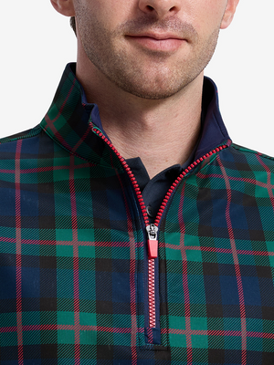 Full Print Quarter Zip Sleeveless Vest Pullover