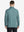 Back half-body view, model showcasing fit of DARK GREEN MELANGE Moisture Wicking Quarter Zip Pullover.