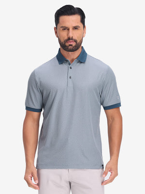 Moisture Wicking Jacquard Golf Shirts