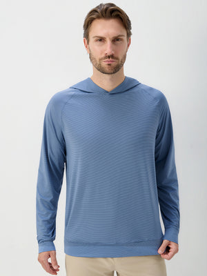 Pin Stripes Lightweight Hoodies Sweatshirts with Pockets