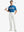 Back pocket detail of Water Repellent 8 Pockets Pants in WHITE，showcasing pocket functionality.