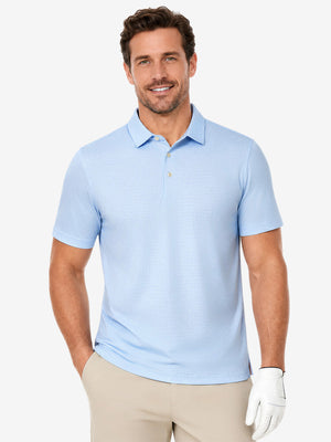 Nylon Blend Casual Jacquard Polo Shirts