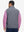 Model's upper body back view wearing dark grey windproof fleece reversible golf vest.