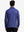 Back upper body of Long sleeve pinstripe jersey polo with subtle plum blue stripe lines