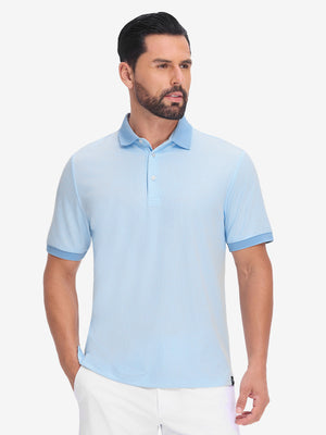 Moisture Wicking Jacquard Golf Shirts