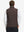 Back view of model wearing Lightweight Water Resistant Puffer Vest in coffee brown