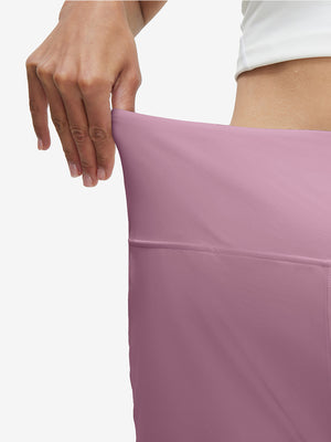 Pantalones cortos de secado rápido 2 en 1 de talle alto para mujer con 7 bolsillos