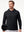 Vertical Stripes Ribbed Knit Hoodies Sweatshirt