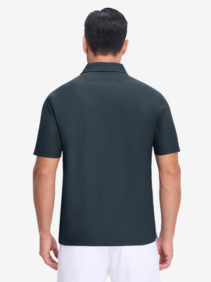 Polos de golf con cuello y textura de gofre Dry Fit