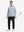 Full body model holding a golf club, wearing trendy print fleece hoodies in christmas snowflake