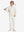 Youth Winter Micro-fleece Quarter Zip Pullover in beige, model carrying golf clubs on shoulder