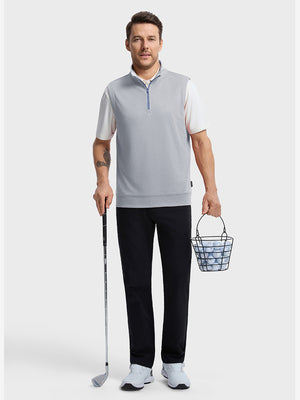 Lightweight Sleeveless Quarter Zip Golf Vest