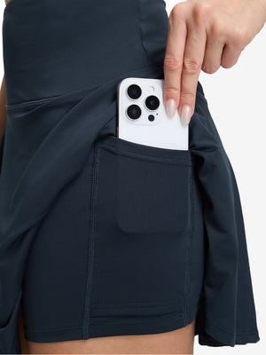 Women's High Waisted Golf Skirts with 4 Inner Pockets