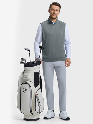 Lightweight Sleeveless Quarter Zip Golf Vest