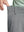 LIGHT GREY 7 Inch Heather Performance Golf Shorts close-up of waistband being stretched to show elasticity