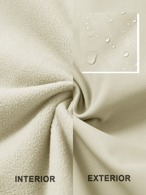 Water Resistant Softshell Fleece Vests with 6 Pockets
