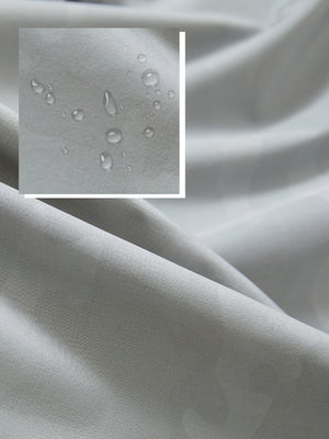 Water-Resistant Embossed Short Sleeve Q-Zip Hoodies