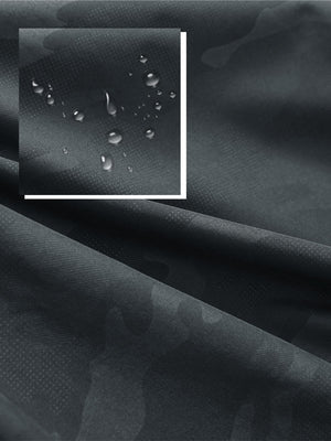 Water-Resistant Embossed Short Sleeve Q-Zip Hoodies