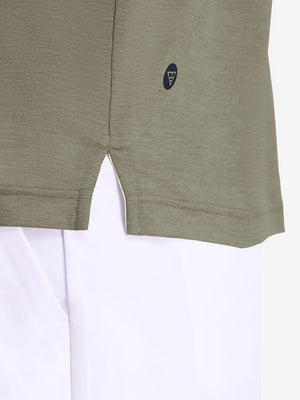 Performance Heather Contrast Collar Polo Shirts