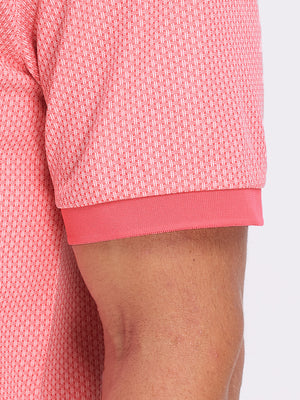 Moisture Wicking Jacquard Golf Shirts