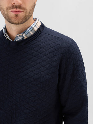 100% Cotton Knit Crew Neck Sweater