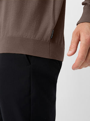 Long Sleeve Pure Merino Wool Knit Soft Polo Shirts