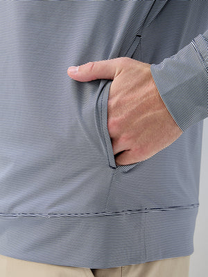 Pin Stripes Lightweight Hoodies Sweatshirts with Pockets