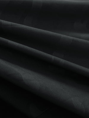 Water-Resistant Embossed Short Sleeve Q-Zip Hoodies
