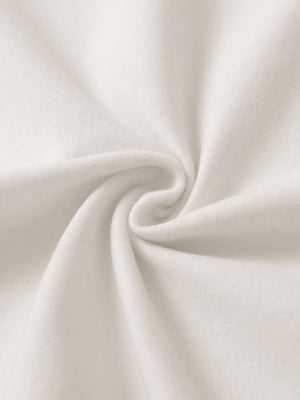 Fabric close-up of oyster gray women's water-resistant stretch fleece lined jacket, soft stretch fabric with fleece lining.