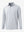 Faded Denim Heather Skin-friendly Long Sleeve Melange Polo – 3D flat shirt display