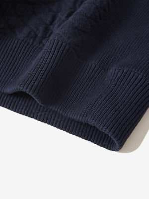 100% Cotton Knit Crew Neck Sweatshirt