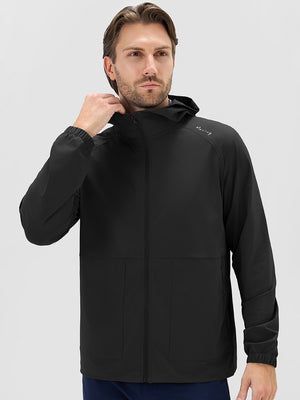 Nylon Blend Water Resistant Windbreaker Jacket