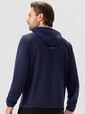 Nylon Blend Water Resistant Windbreaker Jacket