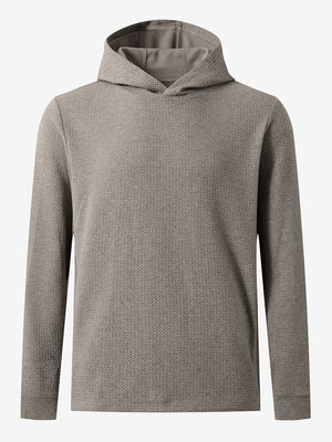 Texture Solid Hoodies Pullover