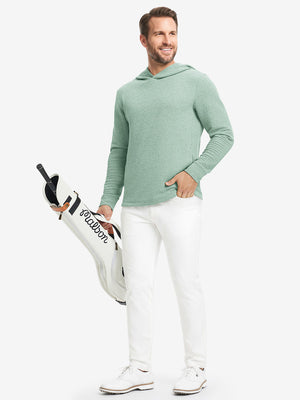 Texture Heather Cozy Hoodies Pullover