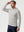 Vertical Stripes Ribbed Knit Hoodies Sweatshirt